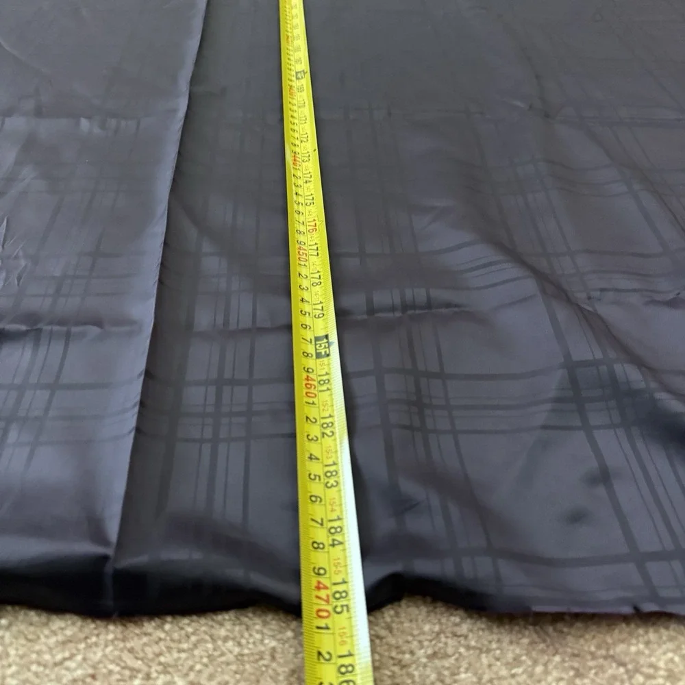 Vintage Jacquard Purple Plaid Fabric Silky Continuous Bolt 5 Yds 185x44 Sewing